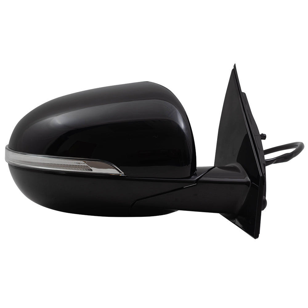 Brock Replacement Pair Side View Mirrors Compatible with 2016-2018 Sorento Driver and Passenger Set Replacement Power Heated Signal Blind Spot Detection fits 87610C6220 87620C6220