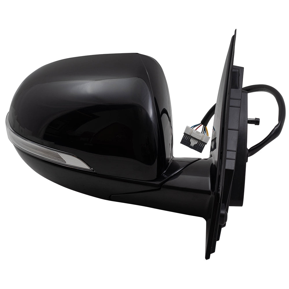 Brock Replacement Pair Side View Mirrors Compatible with 2016-2018 Sorento Driver and Passenger Set Replacement Power Heated Signal Blind Spot Detection fits 87610C6220 87620C6220