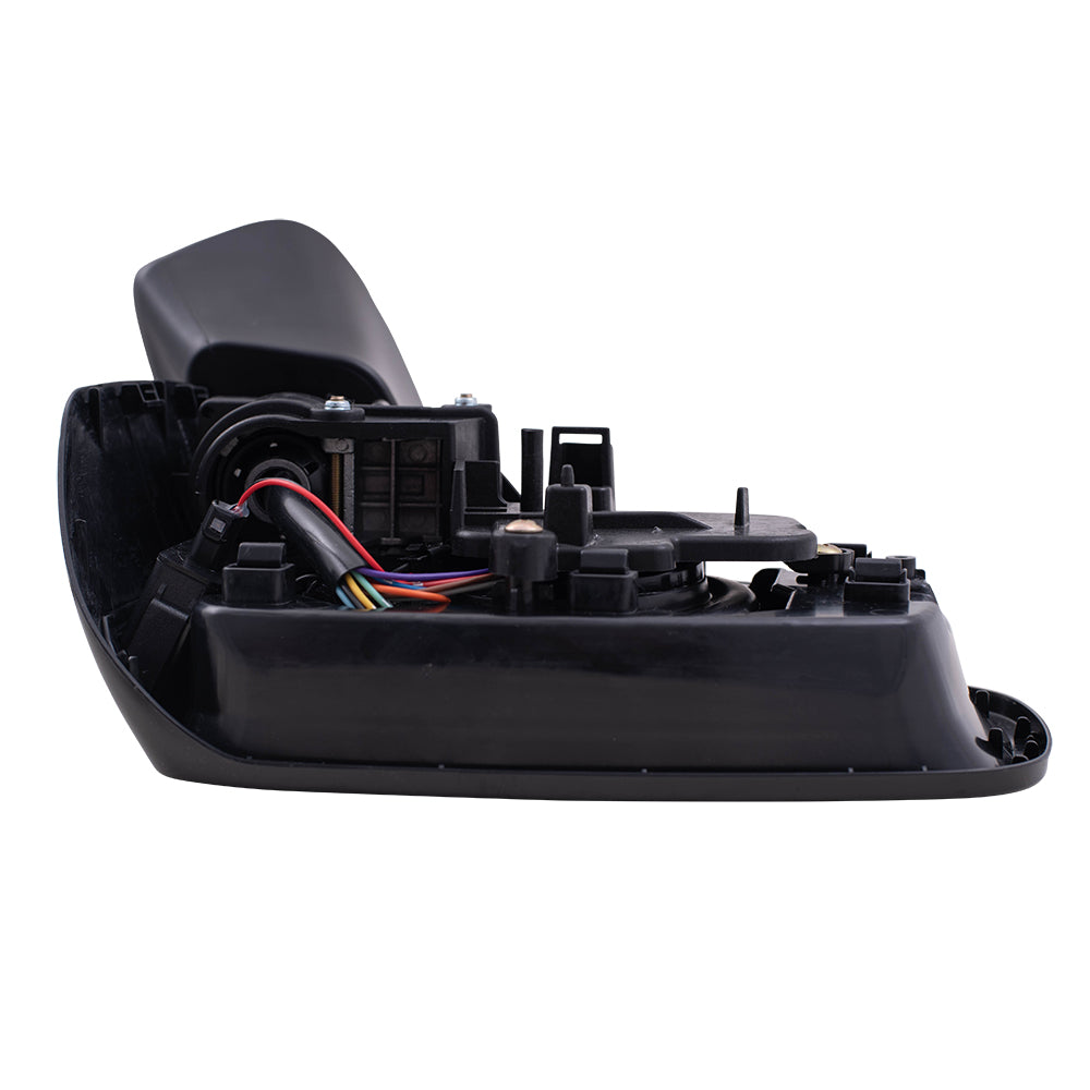 Brock Replacement Set Driver and Passenger Power Side Mirrors Heated with Blind Spot Detection Ready-to-Paint and Textured Black Covers Compatible with 2017-2020 Impreza