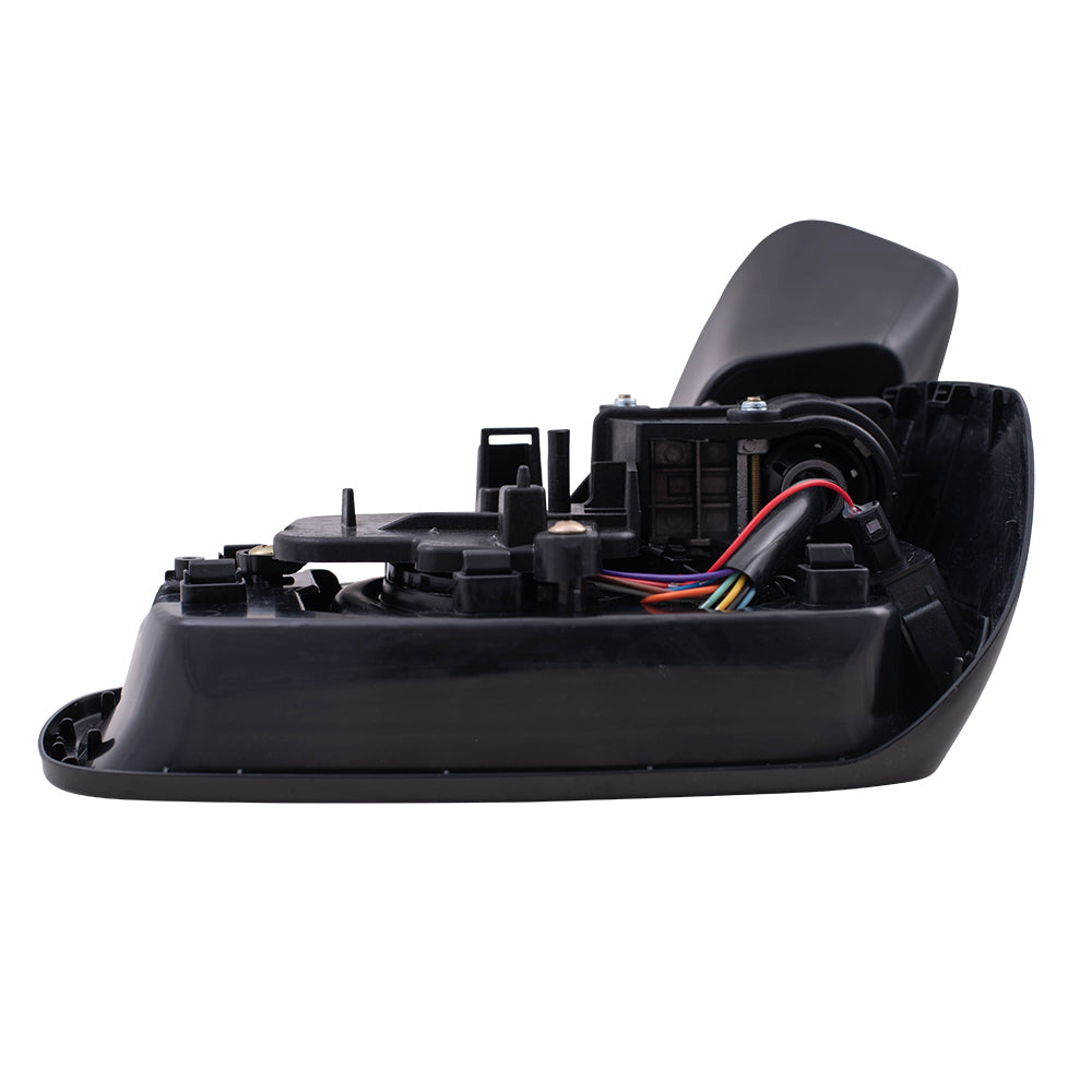 Brock Replacement Driver Power Side Mirror Heated with Blind Spot Detection Ready-to-Paint and Textured Black Covers Compatible with 2017-2020 Impreza