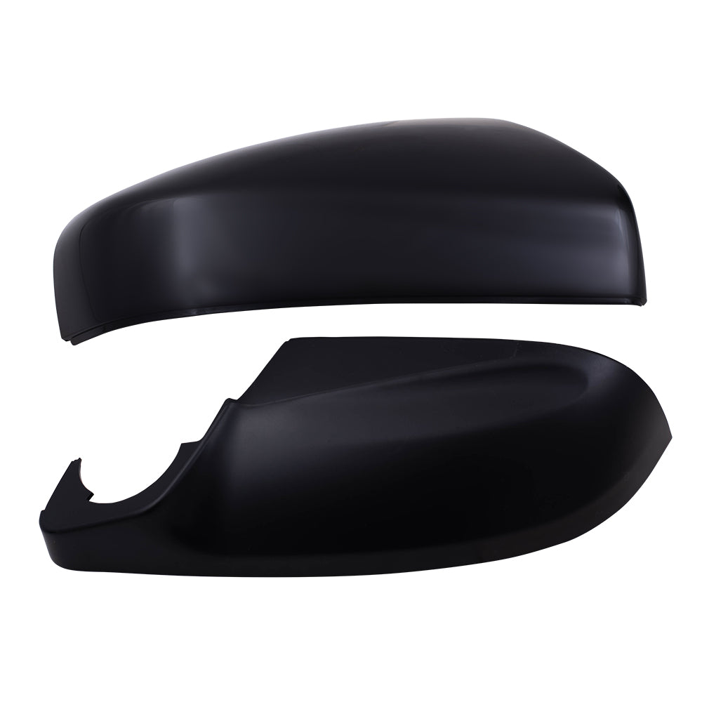 Brock Replacement Passenger Power Side Mirror Heated with Blind Spot Detection Ready-to-Paint and Textured Black Covers Compatible with 2017-2020 Impreza