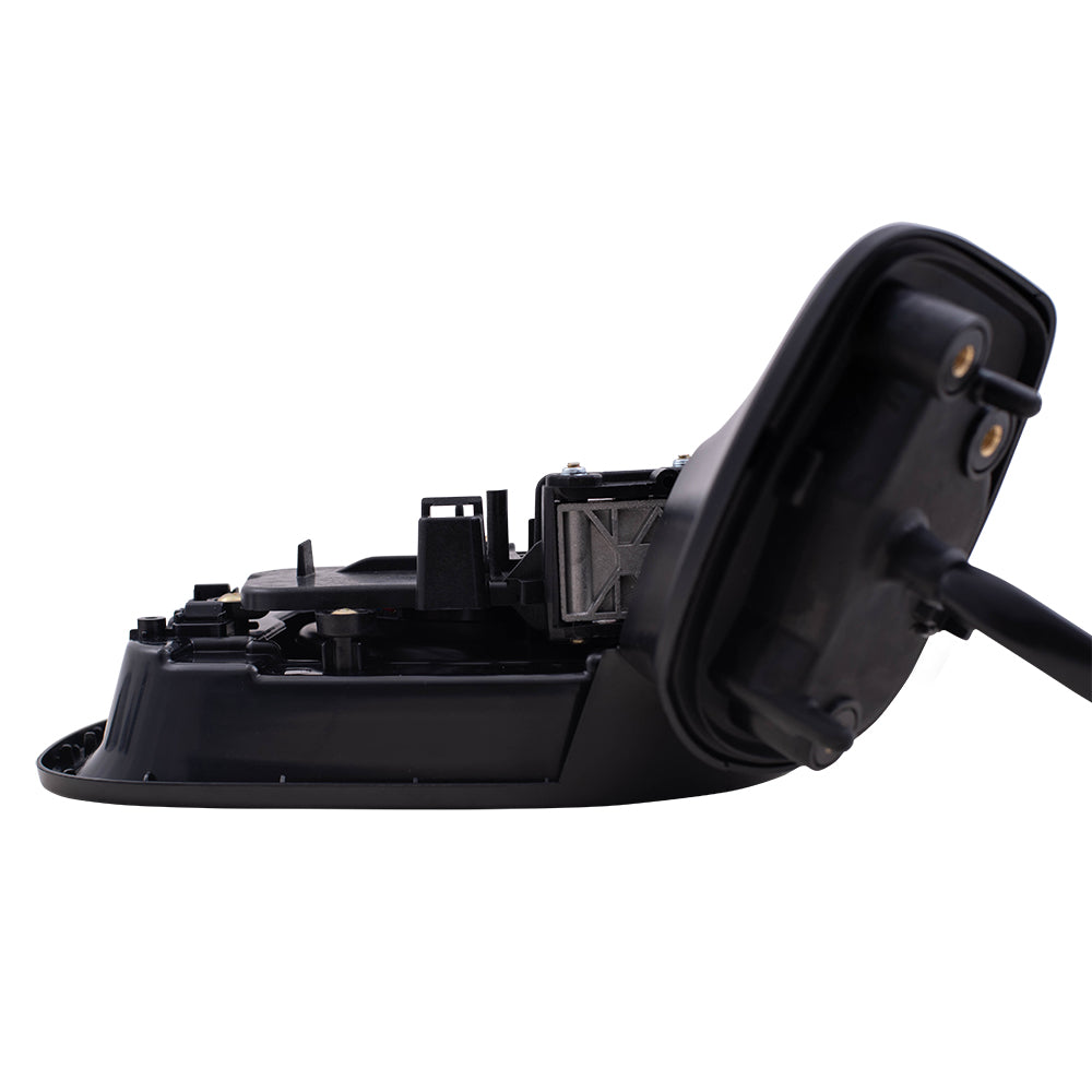 Brock Replacement Passenger Power Side Mirror Heated with Blind Spot Detection Ready-to-Paint and Textured Black Covers Compatible with 2017-2020 Impreza