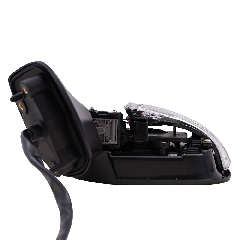 Brock Replacement Driver Power Side Mirror Heated with Signal Blind Spot Detection Compatible with 2017-2020 Impreza