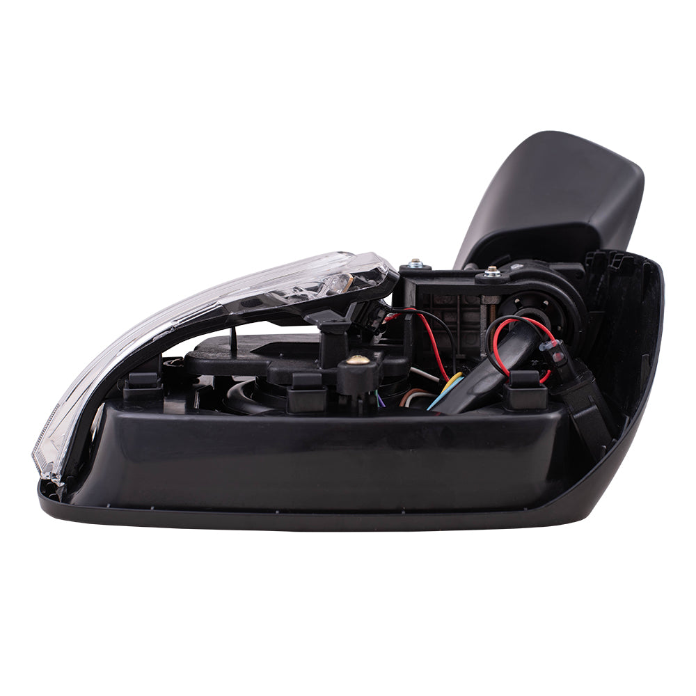 Brock Replacement Driver Power Side Mirror Heated with Signal Blind Spot Detection Compatible with 2017-2020 Impreza