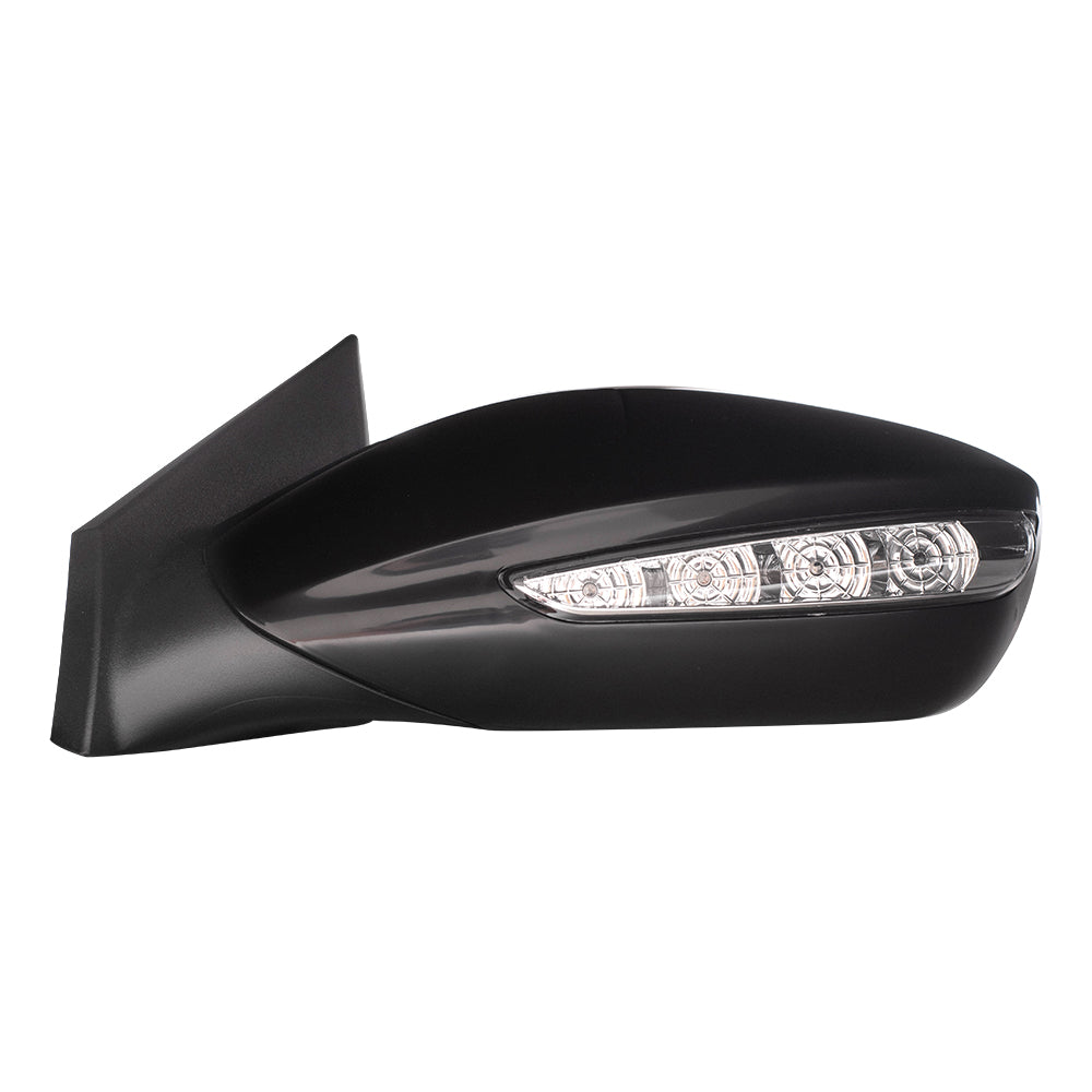 Brock Replacement Drivers and Passengers Side Power Mirrors w/ Heat Signal Compatible with 2011-2015 Sonata Hybrid