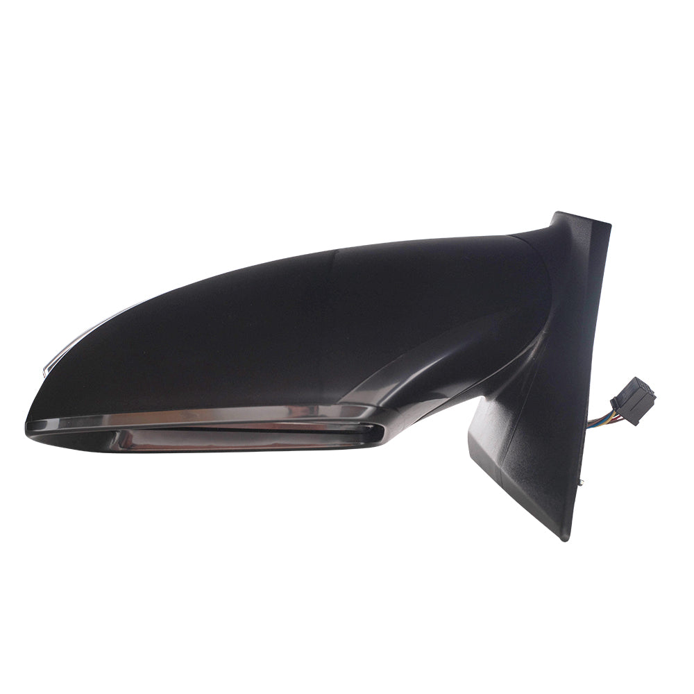 Brock Replacement Drivers Side Power Mirror w/ Heat Signal Compatible with 2011-2015 Sonata Hybrid