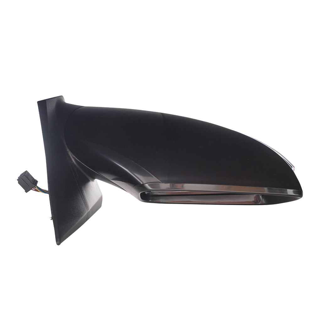 Brock Replacement Passengers Side Power Mirror w/ Heat Signal Compatible with 2011-2015 Sonata Hybrid