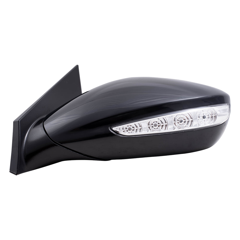 Brock Replacement Drivers and Passengers Side Power Mirrors w/ Heat Signal Compatible with 2011-2015 Sonata Hybrid