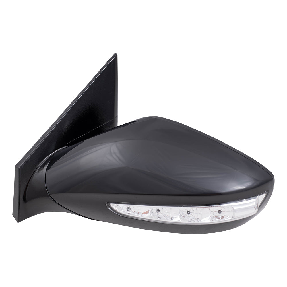 Brock Replacement Drivers and Passengers Side Power Mirrors w/ Heat Signal Compatible with 2011-2015 Sonata Hybrid