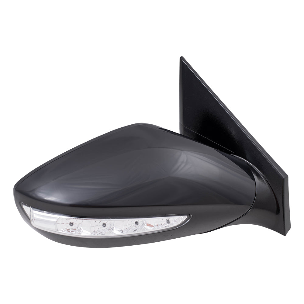 Brock Replacement Passengers Side Power Mirror w/ Heat Signal Compatible with 2011-2015 Sonata Hybrid