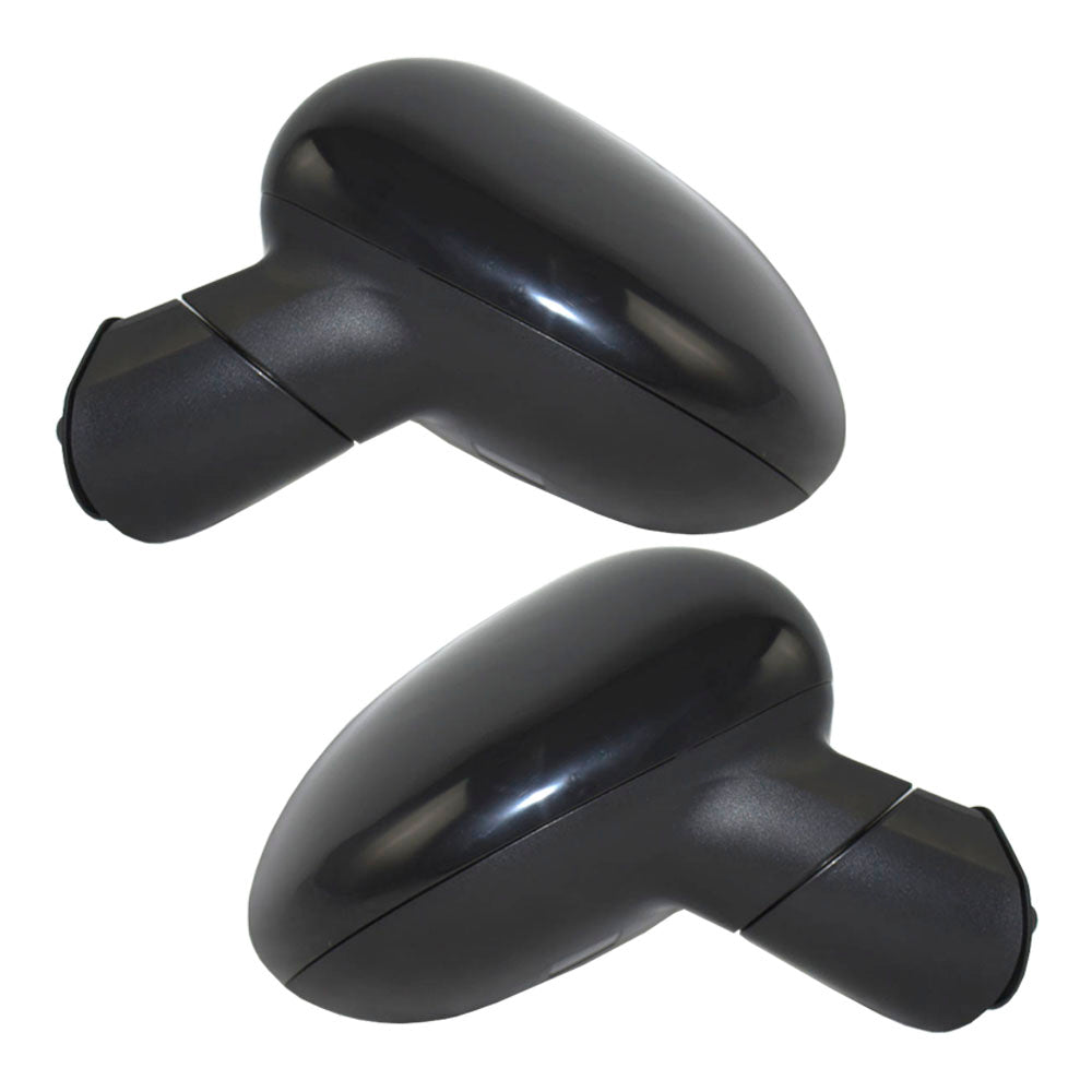 Brock Replacement Driver and Passenger Power Side View Mirrors Heated Compatible with 2012-2014 Rio Rio5 876101W140 876201W140