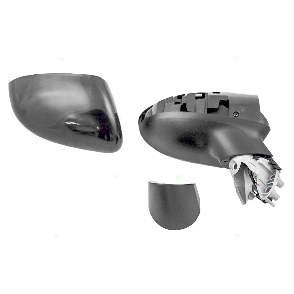 Brock Replacement Passengers Power Side View Mirror Heated Ready-to-Paint Compatible with 2014-2017 Rio Rio5 87620-1W141