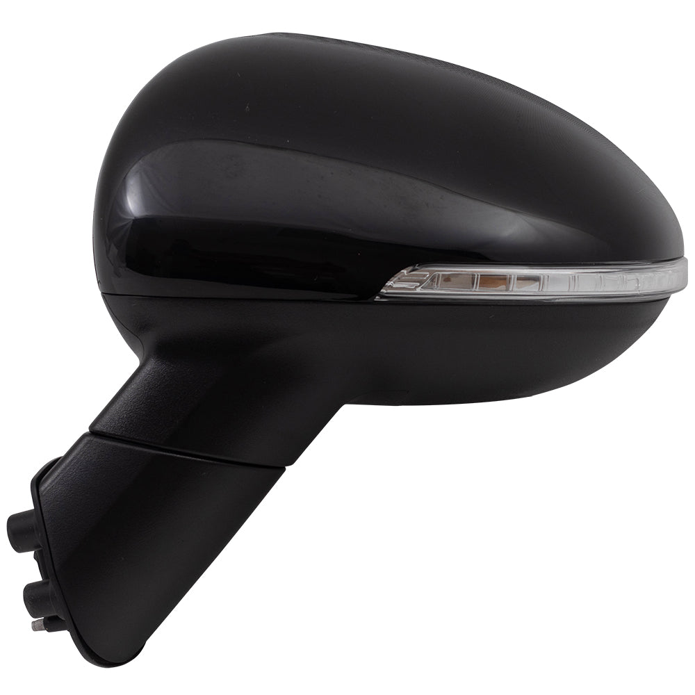 Brock Replacement Drivers Power Folding Side View Mirror Heated Signal Compatible with 14-17 Rio & Rio5 KI1320188 876101W151