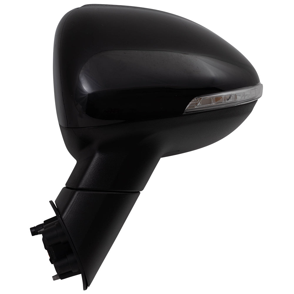 Brock Replacement Drivers Power Folding Side View Mirror Heated Signal Compatible with 14-17 Rio & Rio5 KI1320188 876101W151