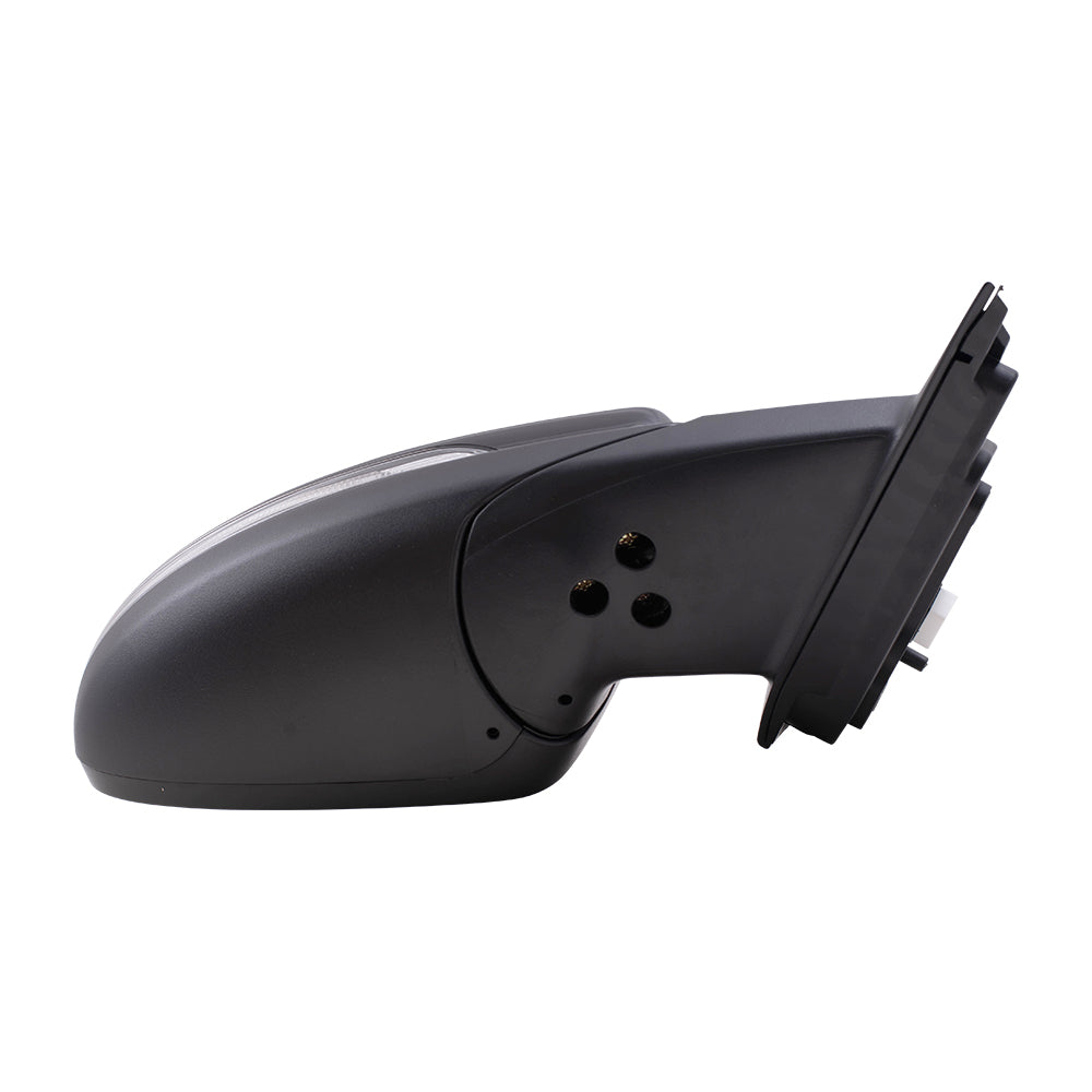 Brock Replacement Driver and Passenger Side Power Mirror Paint to Match Black with Heat-Signal-Blind Spot Detection Set Compatible with 19-20 Forte Sedan