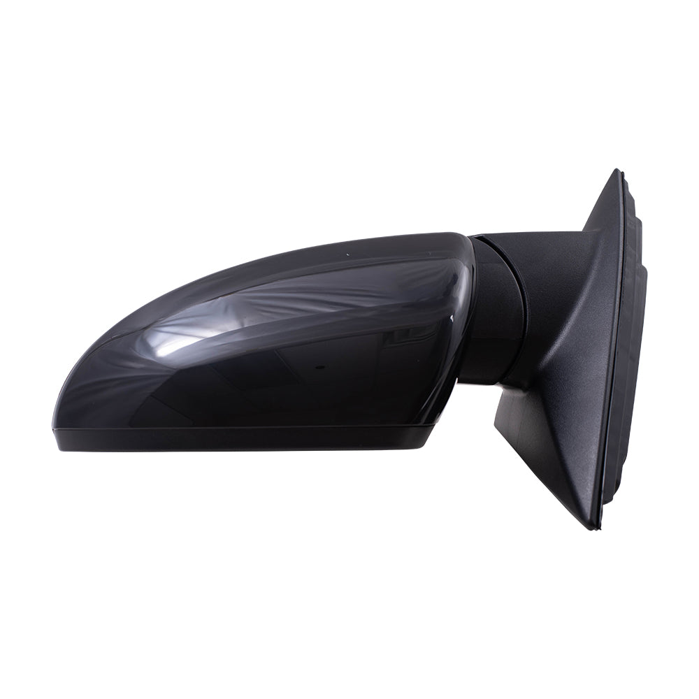 Brock Replacement Driver Side Power Mirror Paint to Match Black with Heat-Signal-Blind Spot Detection Compatible with 19-20 Forte Sedan