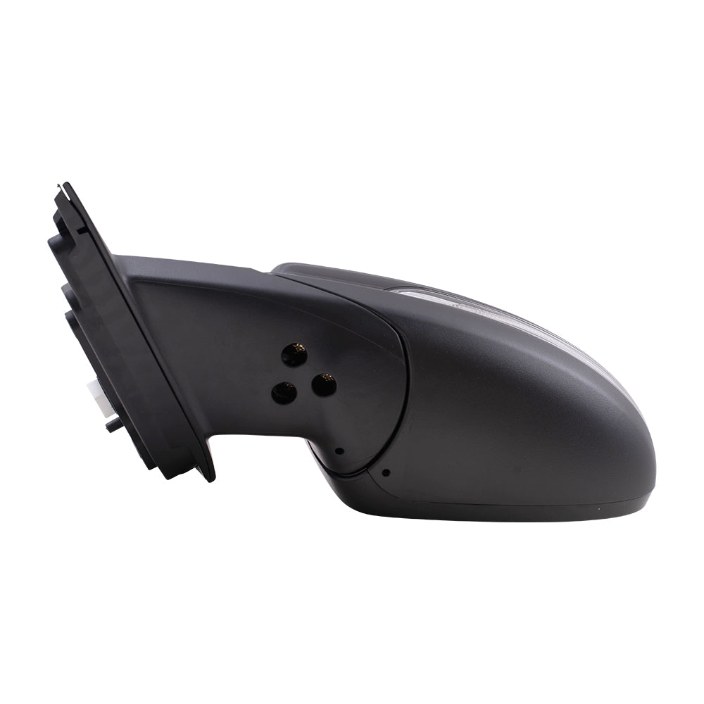 Brock Replacement Driver Side Power Mirror Paint to Match Black with Heat-Signal-Blind Spot Detection Compatible with 19-20 Forte Sedan
