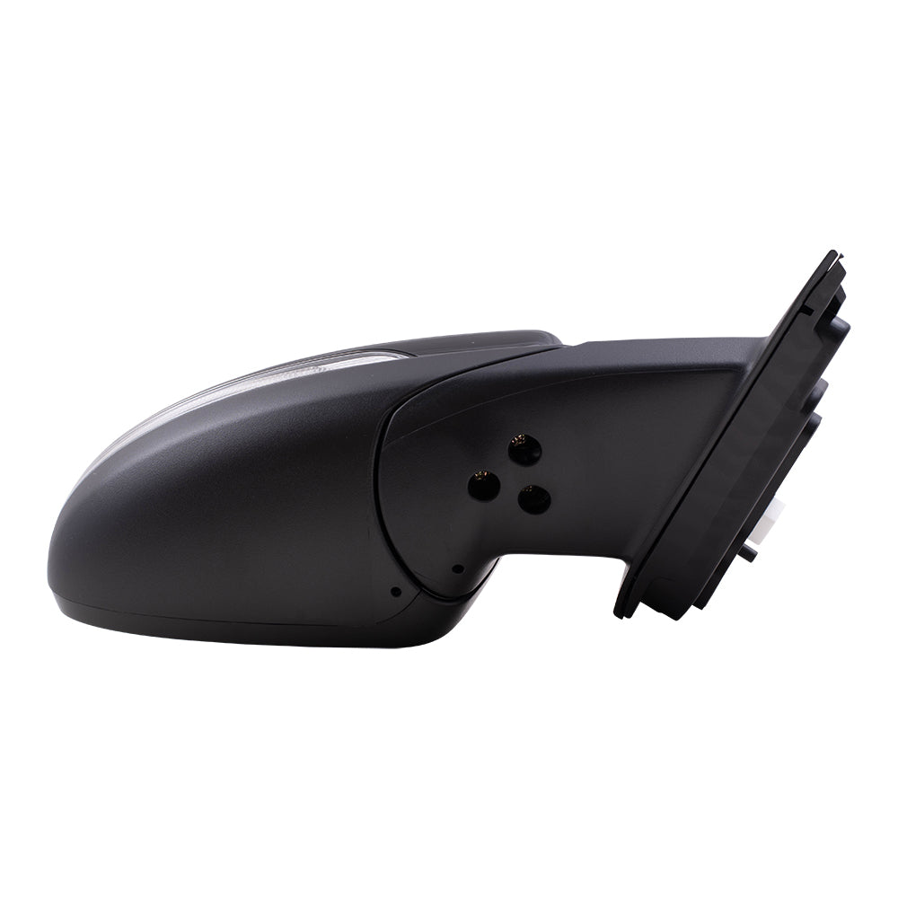Brock Replacement Driver and Passenger Side Power Mirror Paint to Match Black with Heat-Signal without Blind Spot Detection Set Compatible with 20 Forte Sedan