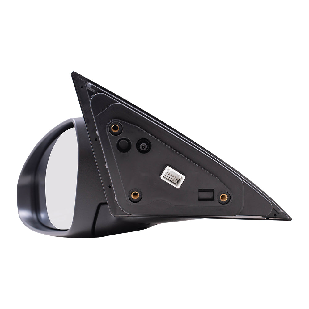 Brock Replacement Driver Side Power Mirror Paint to Match Black with Heat-Signal without Blind Spot Detection Compatible with 20 Forte Sedan