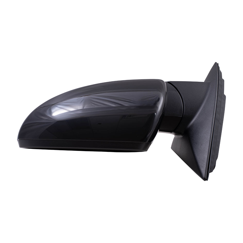 Brock Replacement Driver Side Power Mirror Paint to Match Black with Heat-Signal without Blind Spot Detection Compatible with 20 Forte Sedan