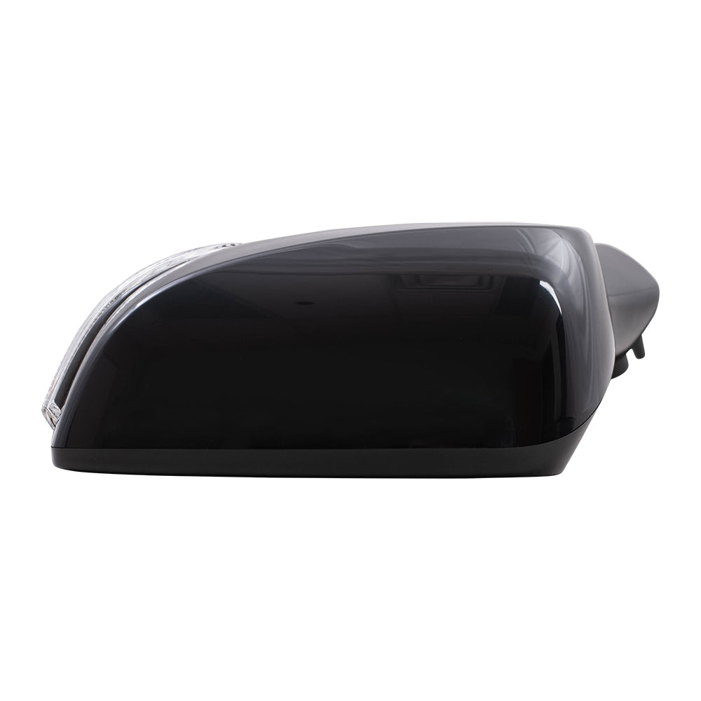 Brock Replacement Driver Side Power Mirror Paint to Match Black Cover with Heat, Signal and Blind Spot Detection Compatible with 2015-2017 Outback & 2015-2017 Legacy