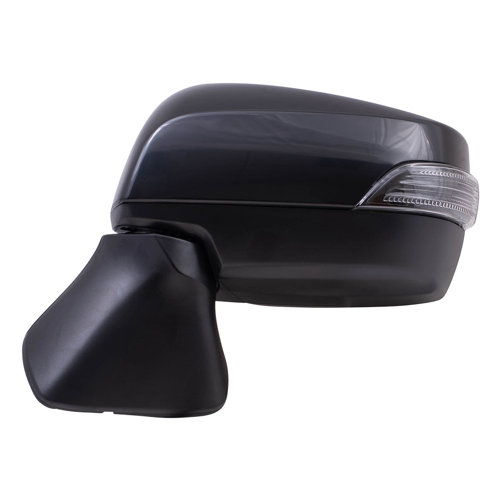 Brock Replacement Driver Side Power Mirror with Paint to Match Black Cover, Heat and Signal Compatible with 2015-2017 Outback & 2015-2017 Legacy