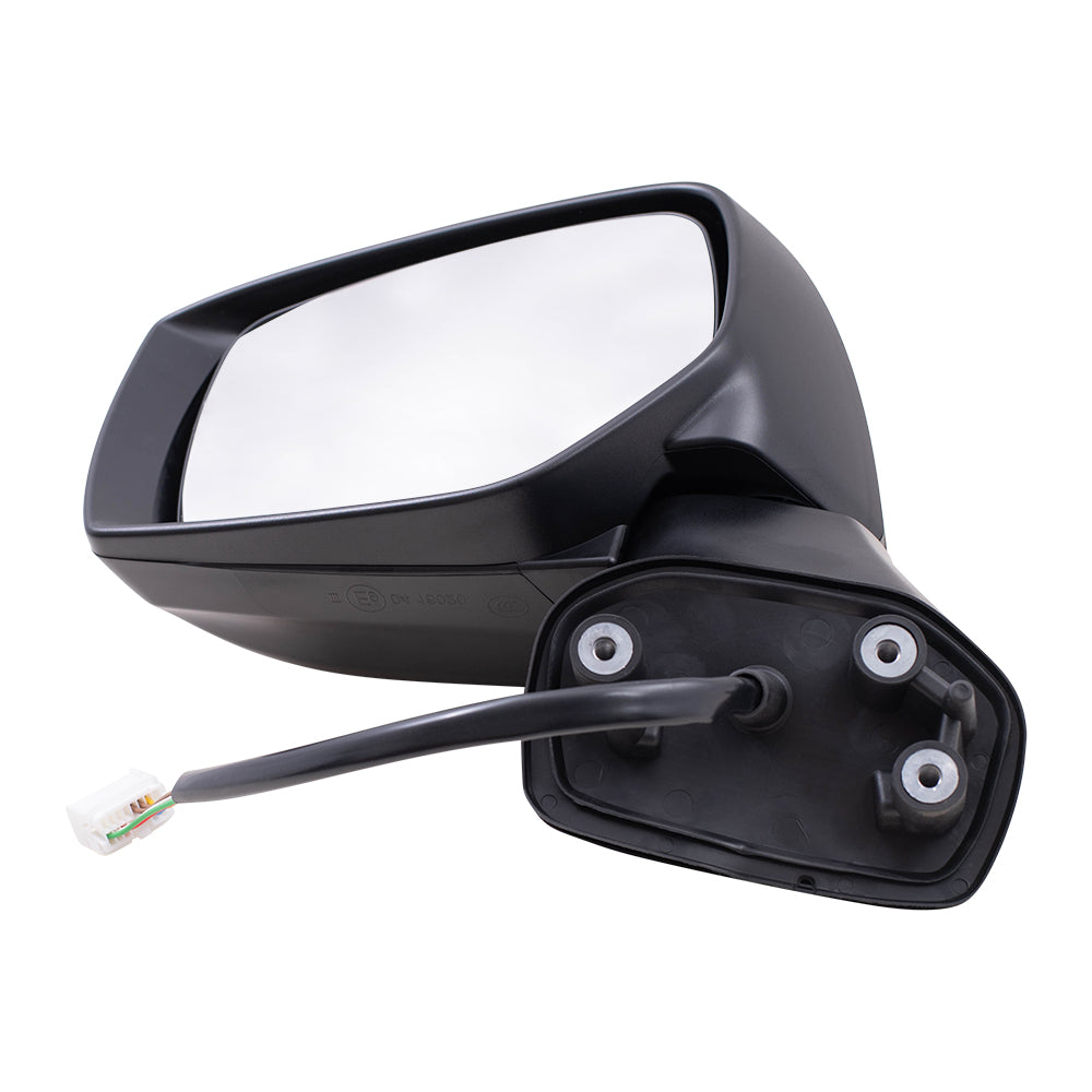 Brock Replacement Driver Side Power Mirror with Paint to Match Black Cover, Heat and Signal Compatible with 2015-2017 Outback & 2015-2017 Legacy