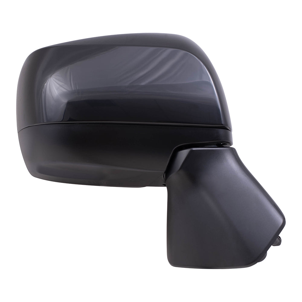 Brock Replacement Driver and Passenger Side Power Mirrors Textured Black with Heat without Signal or Blind Spot Detection Compatible with 2014-2018 Forester