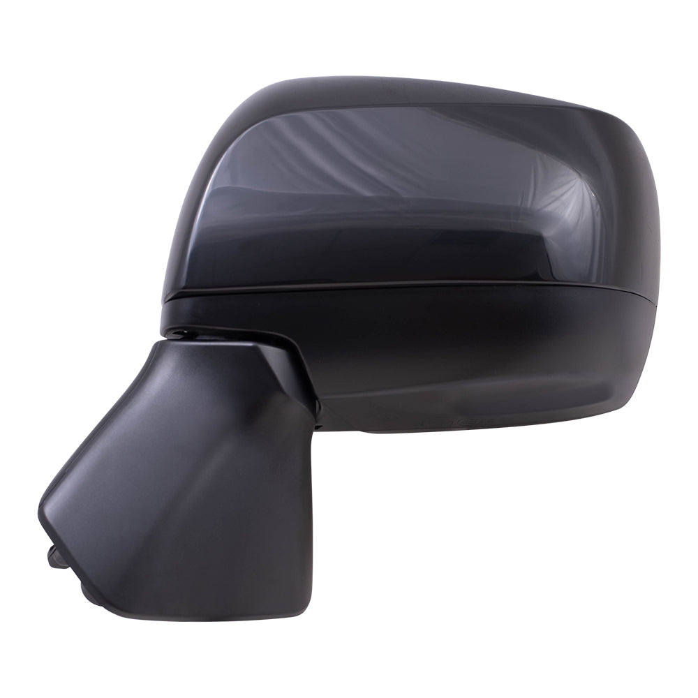 Brock Replacement Driver Side Power Mirror Textured Black with Heat without Signal or Blind Spot Detection Compatible with 2014-2018 Forester