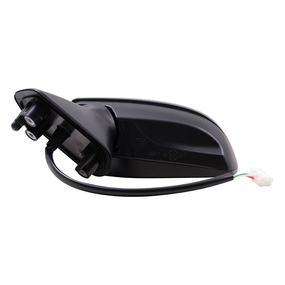 Brock Replacement Driver Side Power Mirror Textured Black with Heat without Signal or Blind Spot Detection Compatible with 2014-2018 Forester