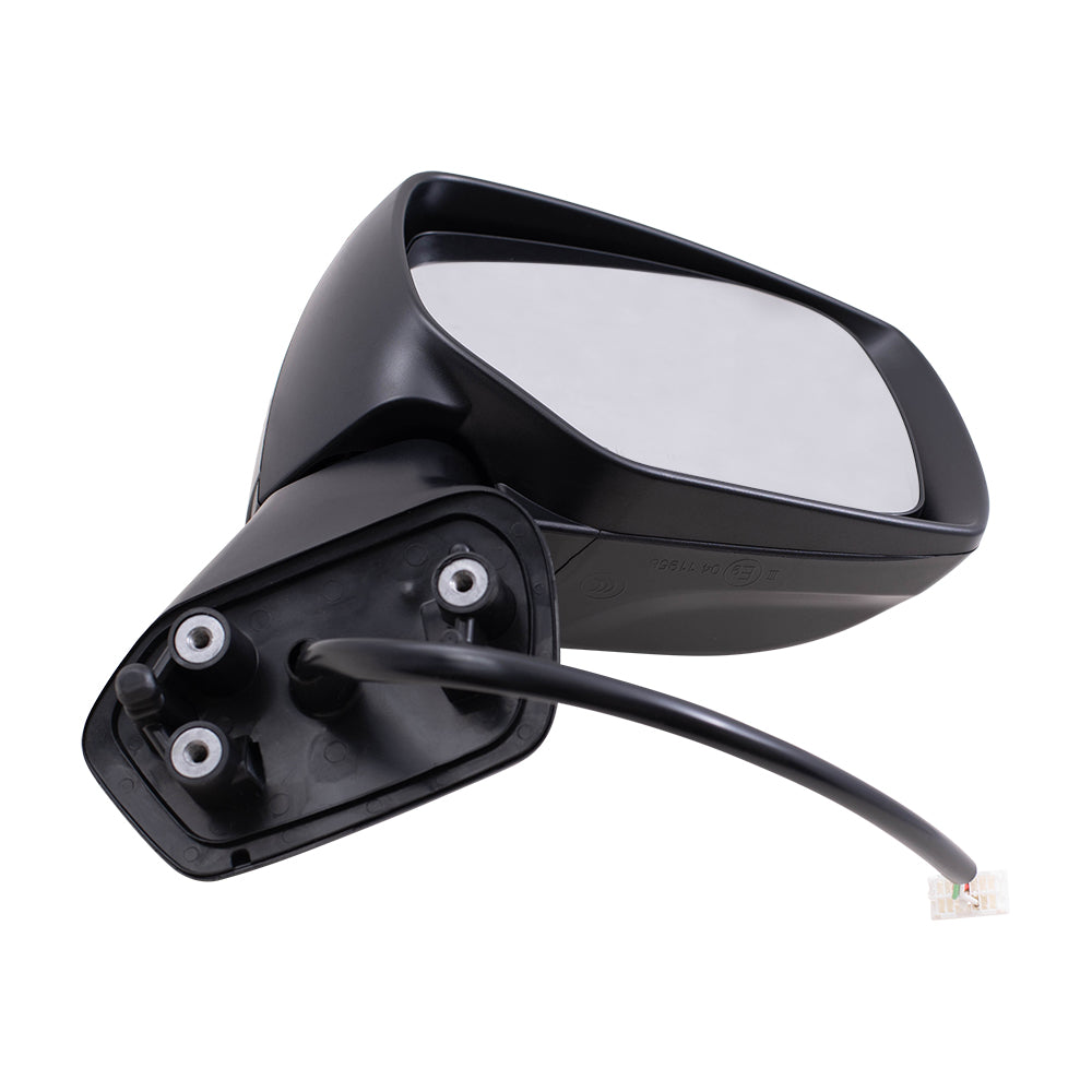 Brock Replacement Passenger Side Power Mirror Textured Black with Heat without Signal or Blind Spot Detection Compatible with 2014-2018 Forester