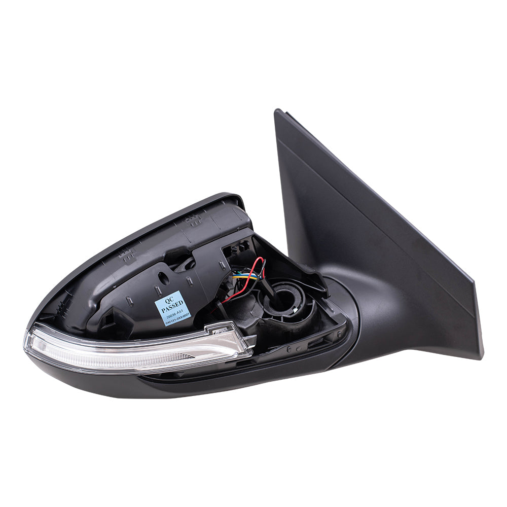 Brock Replacement Driver and Passenger Side Power Mirrors Paint to Match Black with Heat, Signal & Blind Spot Detection without Memory Compatible with 2017-2018 Hyundai Elantra Built in Korea ONLY