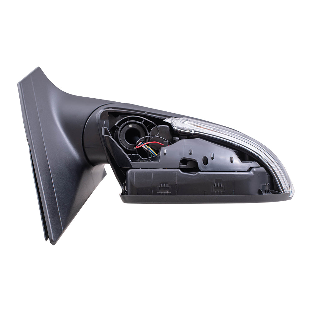 Brock Replacement Passenger Side Power Mirror Paint to Match Black with Heat, Signal & Blind Spot Detection without Memory Compatible with 2017-2018 Hyundai Elantra Built in Korea ONLY