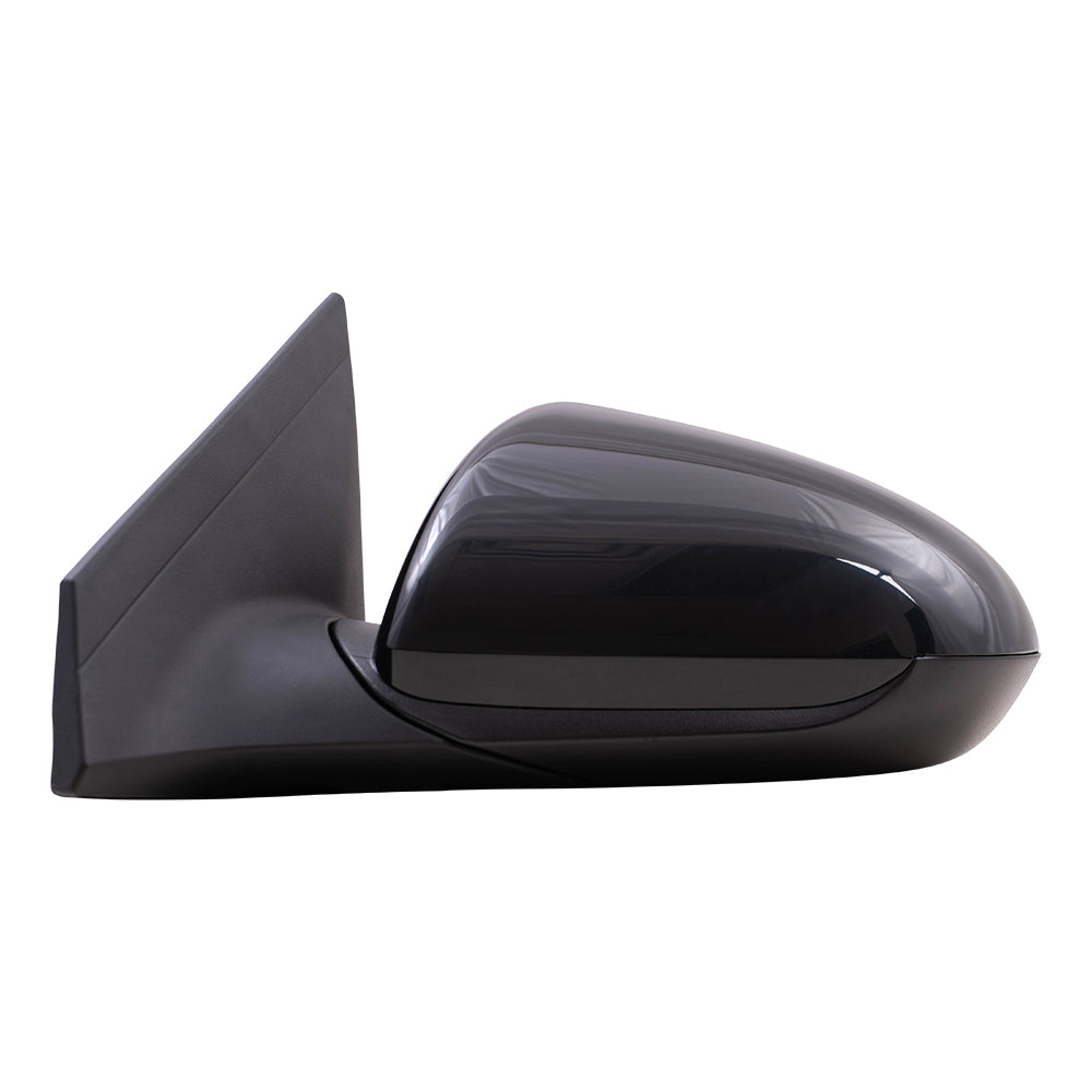 Brock Replacement Driver Side Power Mirror Paint to Match Black with Heat and Blind Spot Detection without Signal or Memory Compatible with 2017-2020 Hyundai Elantra Korea Built ONLY
