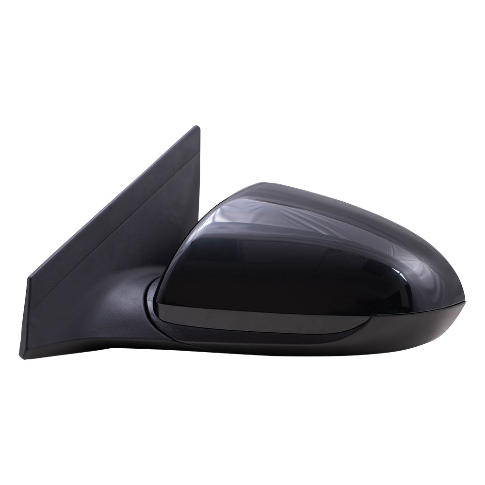 Brock Replacement Driver Side Power Mirror Paint to Match Black with Heat and Blind Spot Detection without Signal or Memory Compatible with 2017-2020 Hyundai Elantra Korea Built ONLY