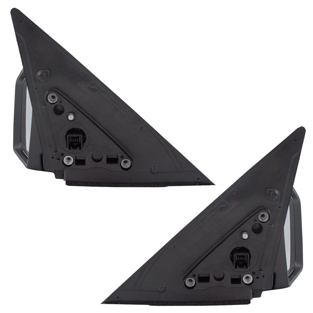 Brock Replacement Driver and Passenger Power Side View Mirrors Heated Signal Ready-to-Paint Compatible with 2012-2013 Soul 87610-2K831 87620-2K831