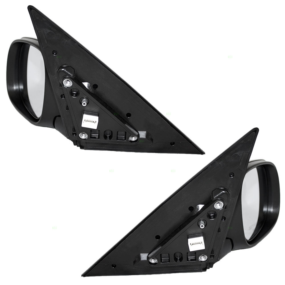 Brock Replacement Pair Set Power Side View Mirrors Heated w/ Covers Compatible with 14-19 Soul 87610B2510 87620B2510