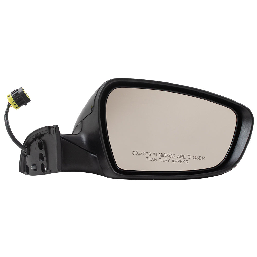 Brock Replacement Power Side View Mirror Heated Passengers Manual Folding Assembly Compatible with 17-18 Forte & Forte5 87620B0000 KI1321213