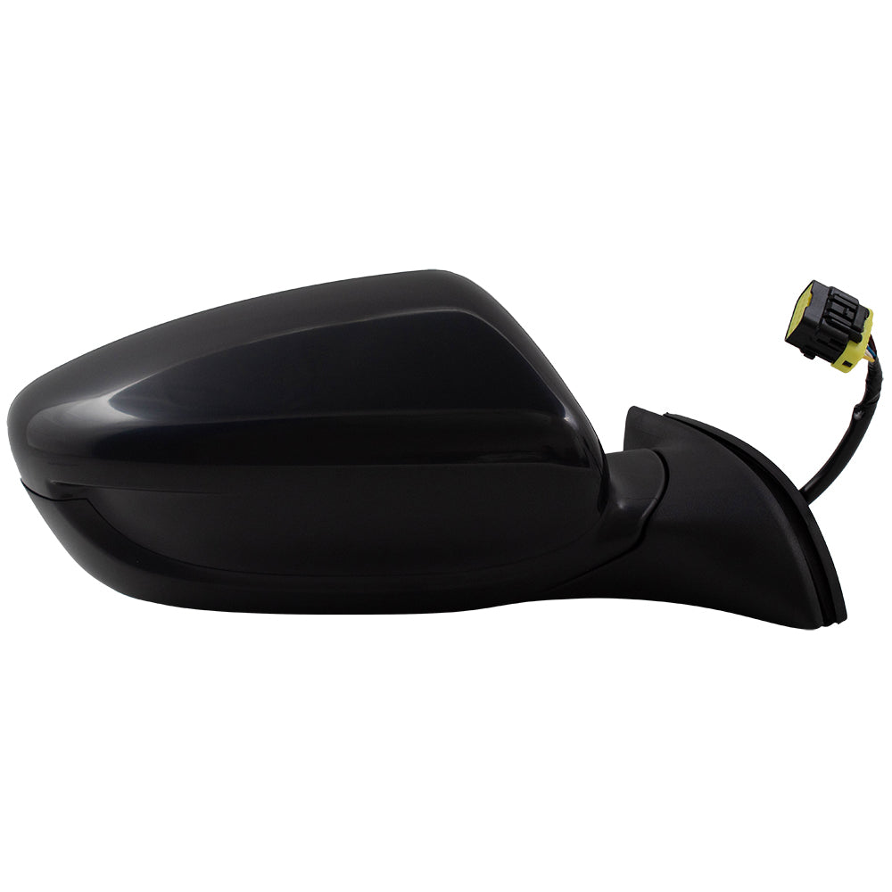 Brock Replacement Power Side View Mirror Heated Passengers Manual Folding Assembly Compatible with 17-18 Forte & Forte5 87620B0000 KI1321213