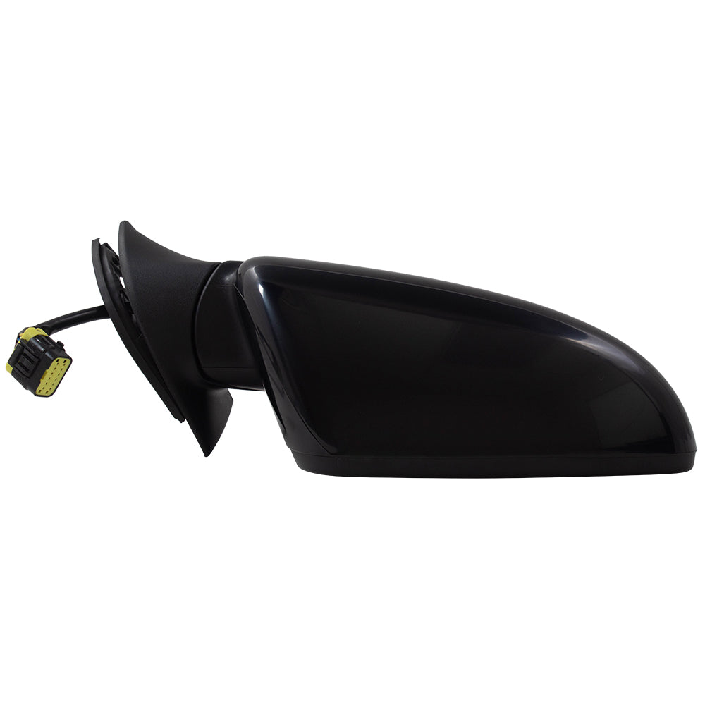 Brock Replacement Power Side View Mirror Heated Passengers Manual Folding Assembly Compatible with 17-18 Forte & Forte5 87620B0000 KI1321213