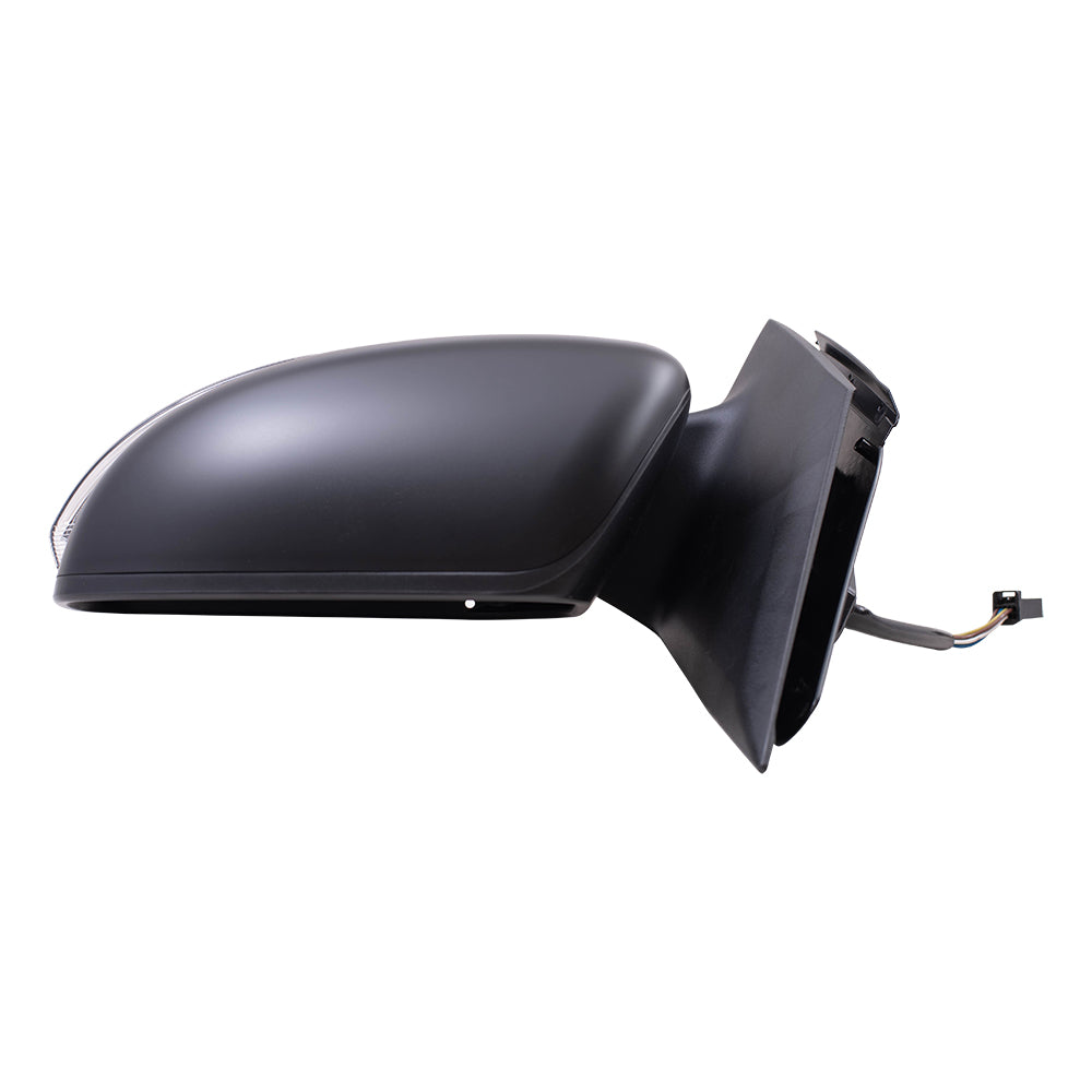 Brock Replacement Driver Side Power Mirror Paint to Match Black with Heat and Signal Compatible with 2015-2020 Mirage & 2017-2020 Mirage G4 GT/SEL