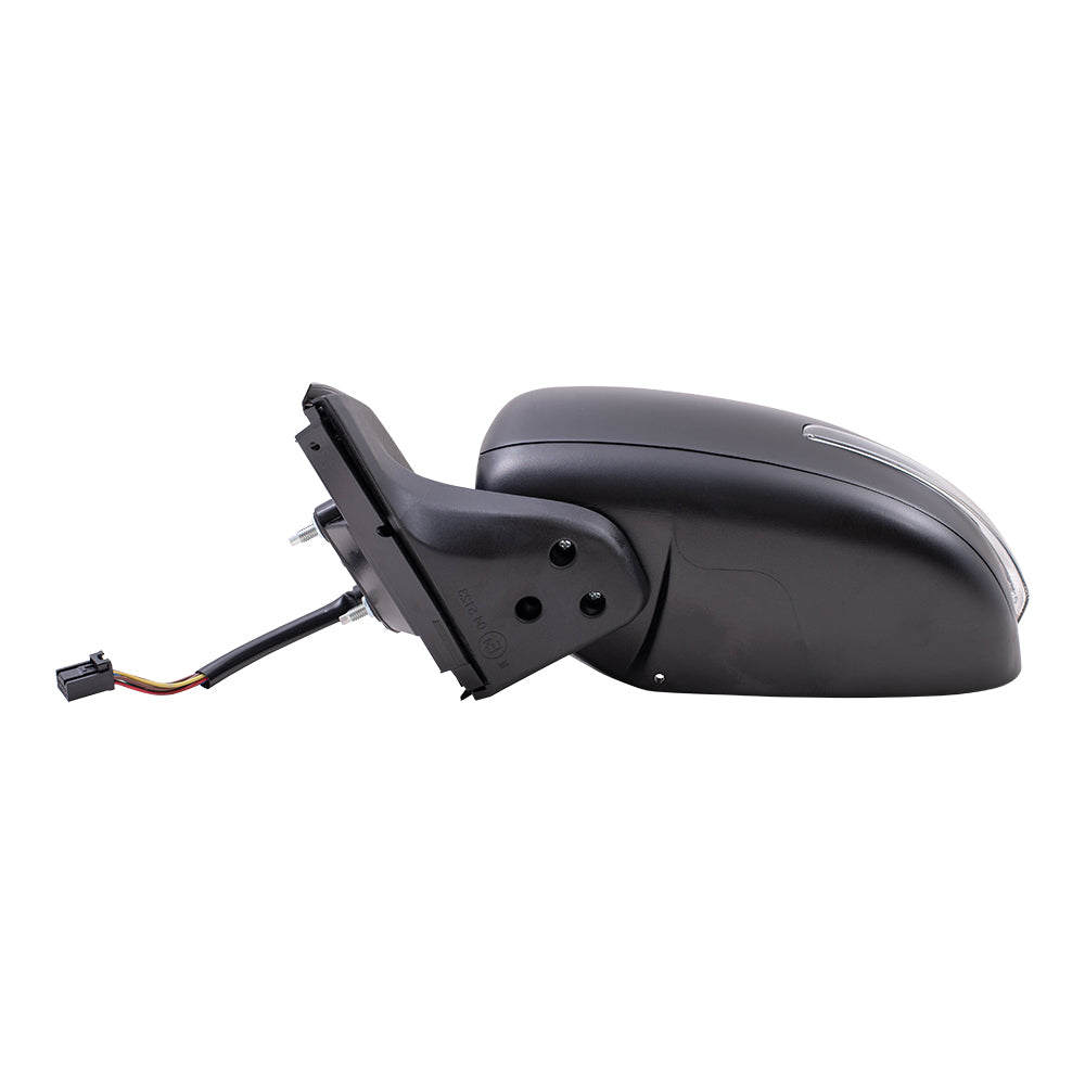 Brock Replacement Driver Side Power Mirror Paint to Match Black with Heat and Signal Compatible with 2015-2020 Mirage & 2017-2020 Mirage G4 GT/SEL