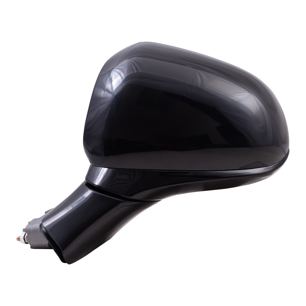 Brock Replacement Driver Side Power Mirror Textured Black with Heat without Signal or Camera Compatible with 2019 Santa Fe