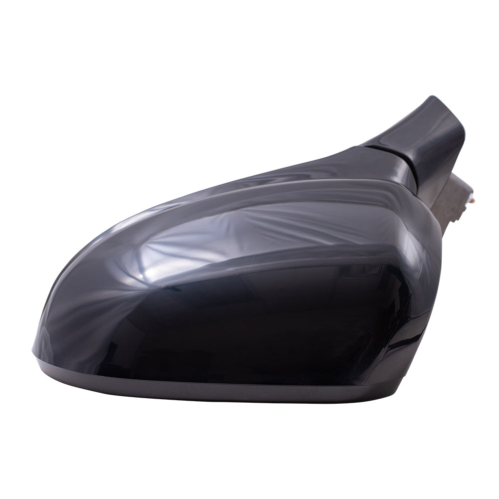 Brock Replacement Driver Side Power Mirror Textured Black with Heat without Signal or Camera Compatible with 2019 Santa Fe