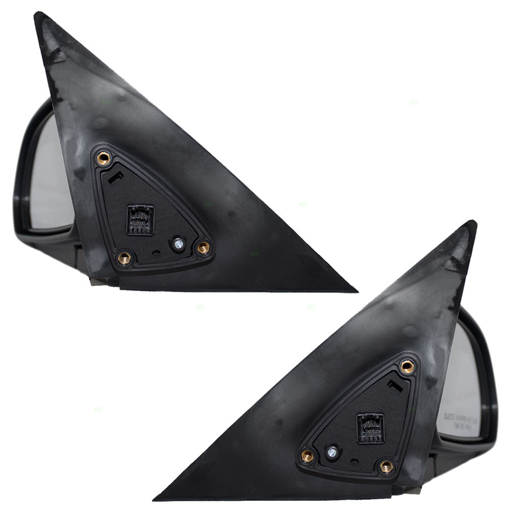 Brock Replacement Driver and Passenger Power Side View Mirrors Heated Ready-to-Paint Compatible with 2001-2006 Elantra 87610-2D130 87620-2D520