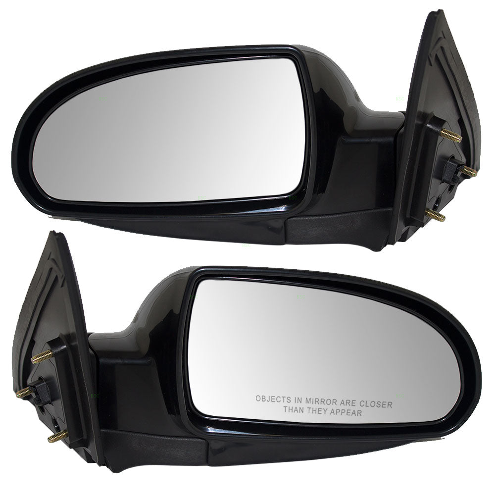 Set of Side Power Mirrors Heated for 07-10 Hyundai Elantra HY1320155 HY1321155