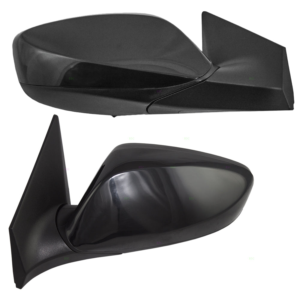 Brock Replacement Driver and Passenger Power Side View Mirrors Heated with Blind Spot Glass Compatible with 2014-2016 Elantra Korea 87610-3X680 87620-3X680