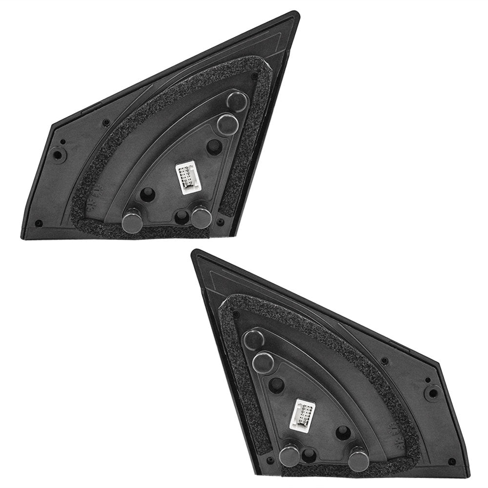 Brock Replacement Driver and Passenger Power Side View Mirrors Heated Signal Compatible with 2014-2016 Elantra Sedan 87610-3X690 87620-3X690