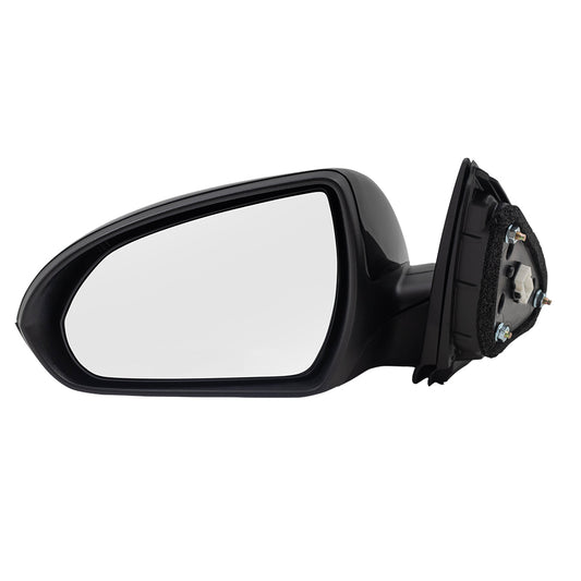 Brock Replacement Power Mirror Compatible with 2018 Elantra GT Drivers Side View Heated Spotter Glass 87610G3260 87610-G3260