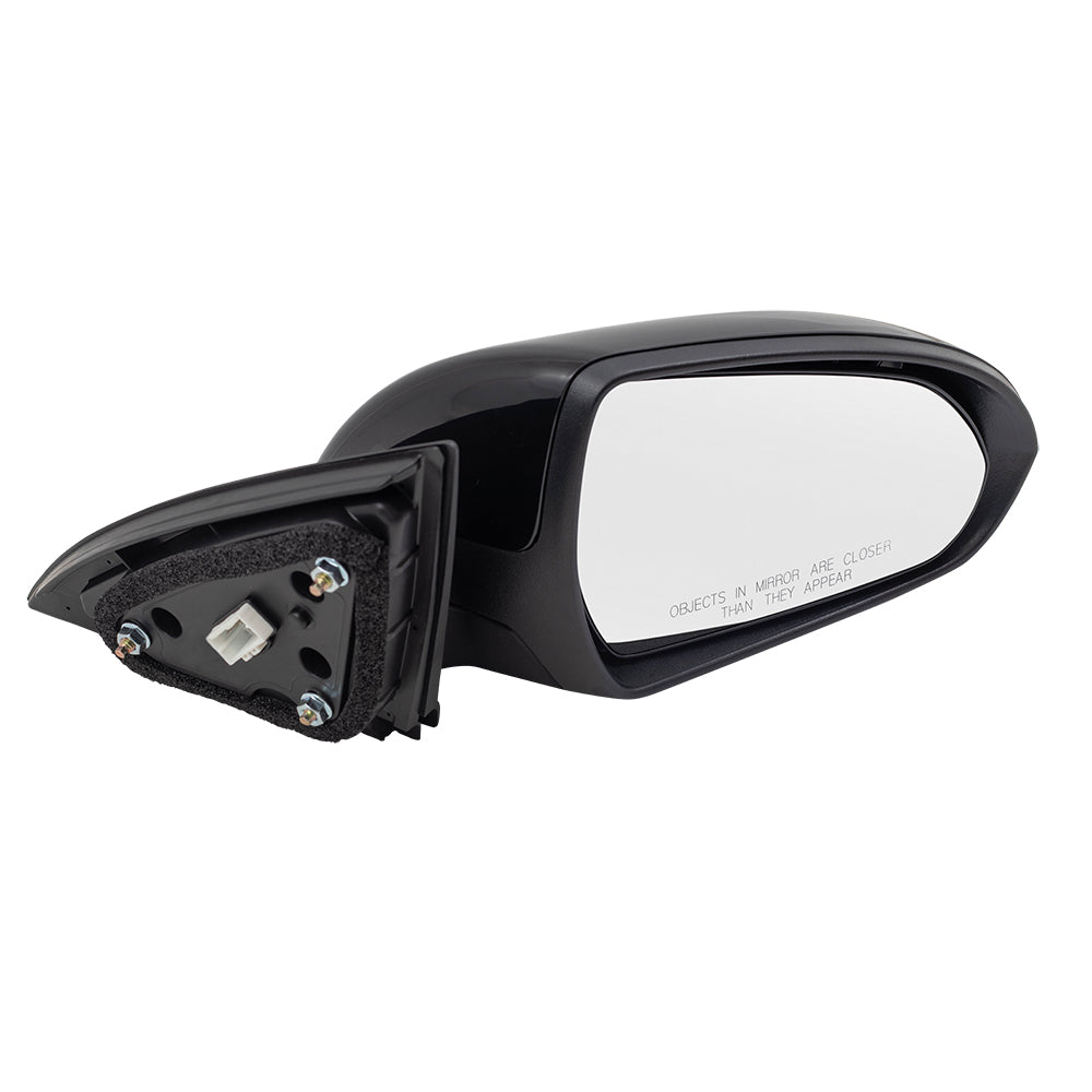 Brock Replacement Pair Power Mirrors Compatible with 2018 Elantra GT Driver and Passenger Side View Set Heated Spotter Glass 87610-G3260 87620-G3260